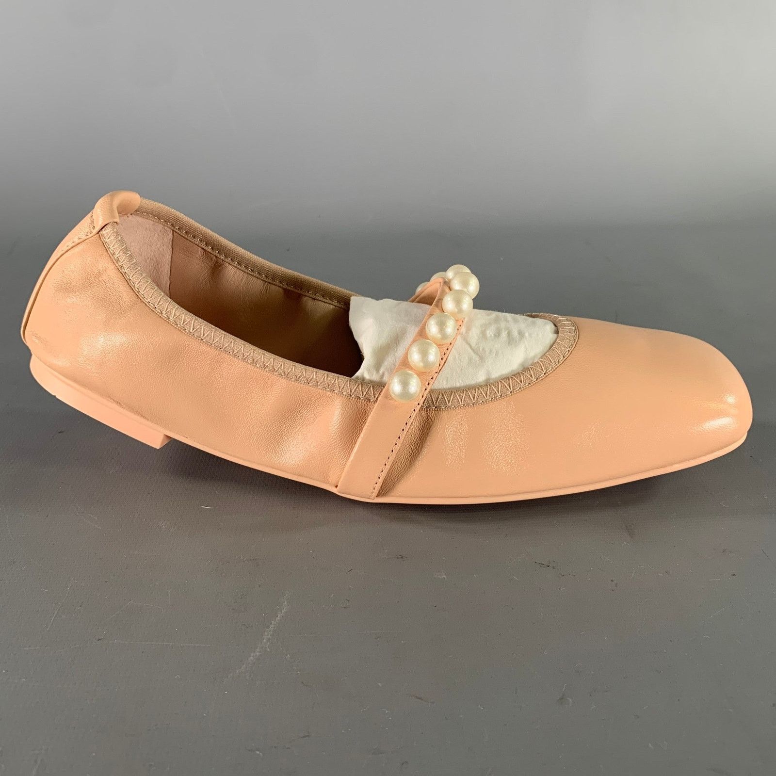 Stuart Weitzman STUART WEITZMAN Size 7 Pink White Leather Ballerina Flats Size US 7 / IT 37 - 2 Thumbnail