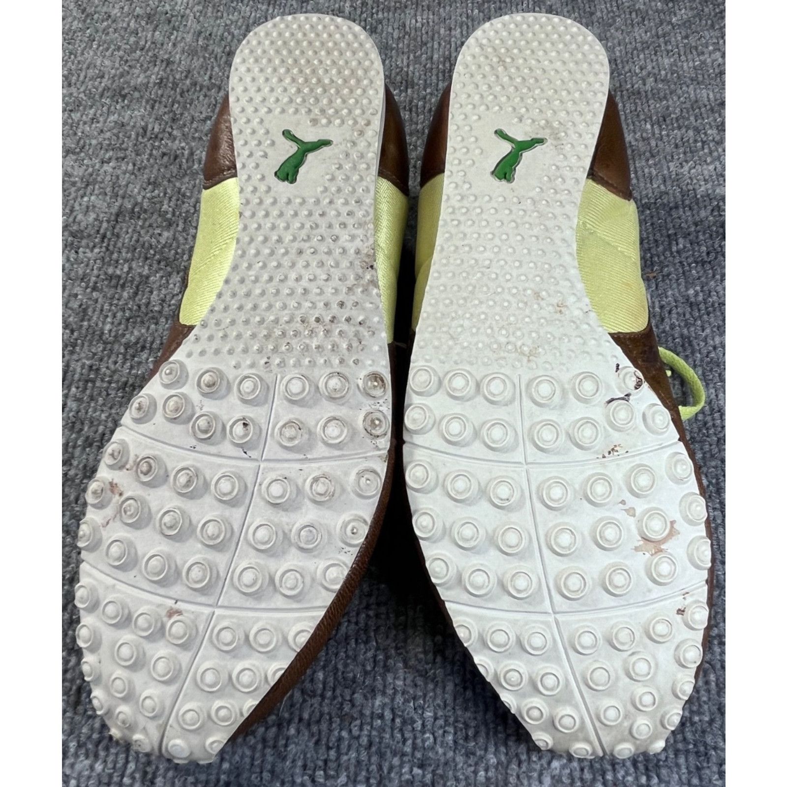 Puma Unique! VTG Puma Womens Shoes Lime Green / Brown Leather 9.5 Size US 9.5 / IT 39.5 - 23 Thumbnail
