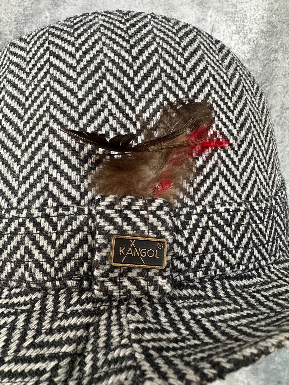Kangol × Vintage KANGOL Hunting Tweed Gray Hat Made in Great Britain Vintage Size ONE SIZE - 7 Thumbnail