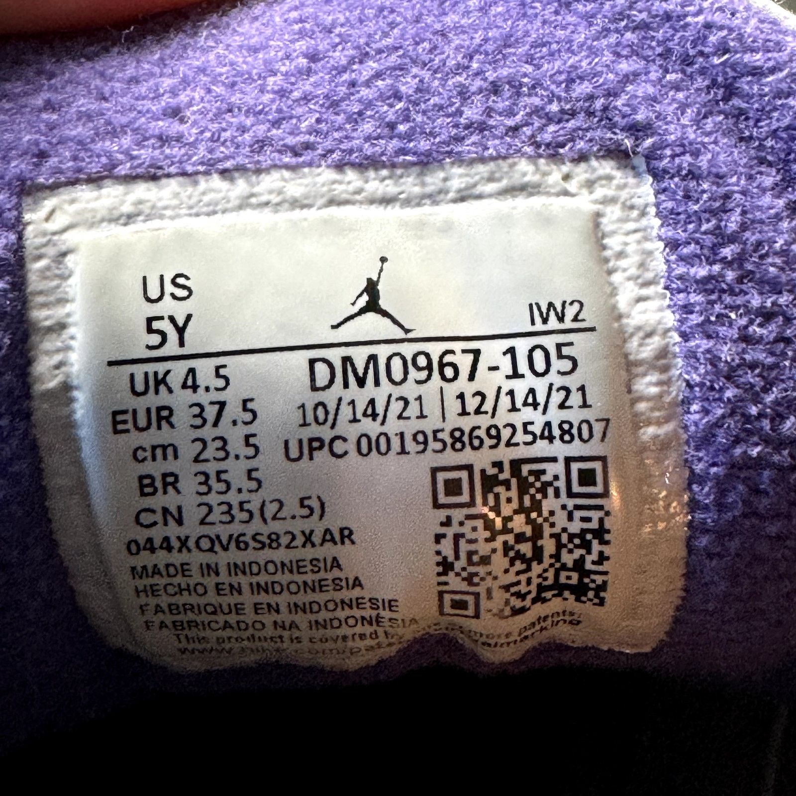 Jordan Brand × Nike Size 5 - Nike Air Jordan 3 Retro GS Dark Iris Men's Shoes Size US 5 / EU 37 - 7 Thumbnail