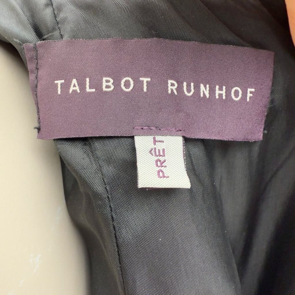 Other TALBOT RUBHOF Cocktail A-Line Black Grey Dress sz 36 / 6 Size M / US 6-8 / IT 42-44 - 10 Thumbnail