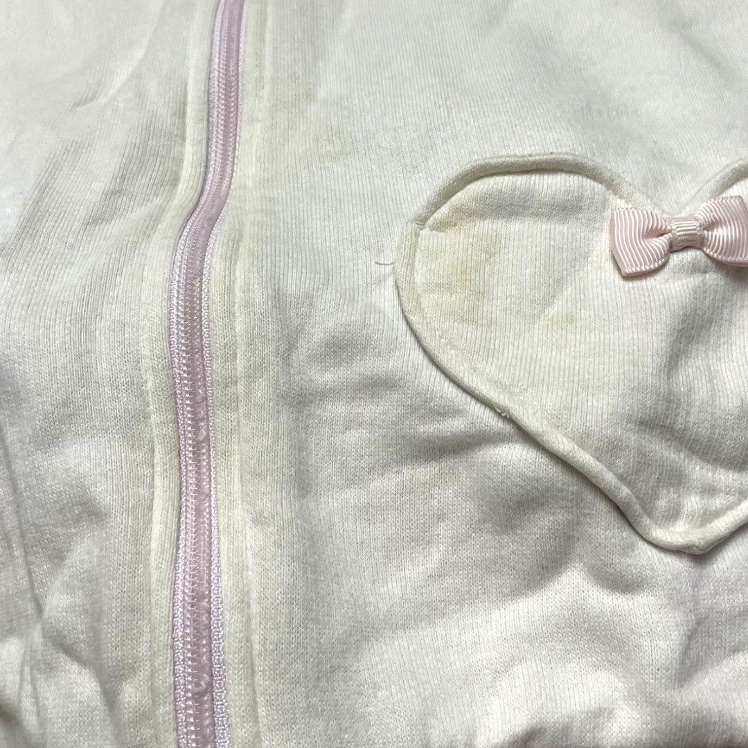 Other Mezzo Piano Cream Heart-Pocket Hoodie – Size 130 Size XXS / US 00 / IT 34 - 5 Thumbnail