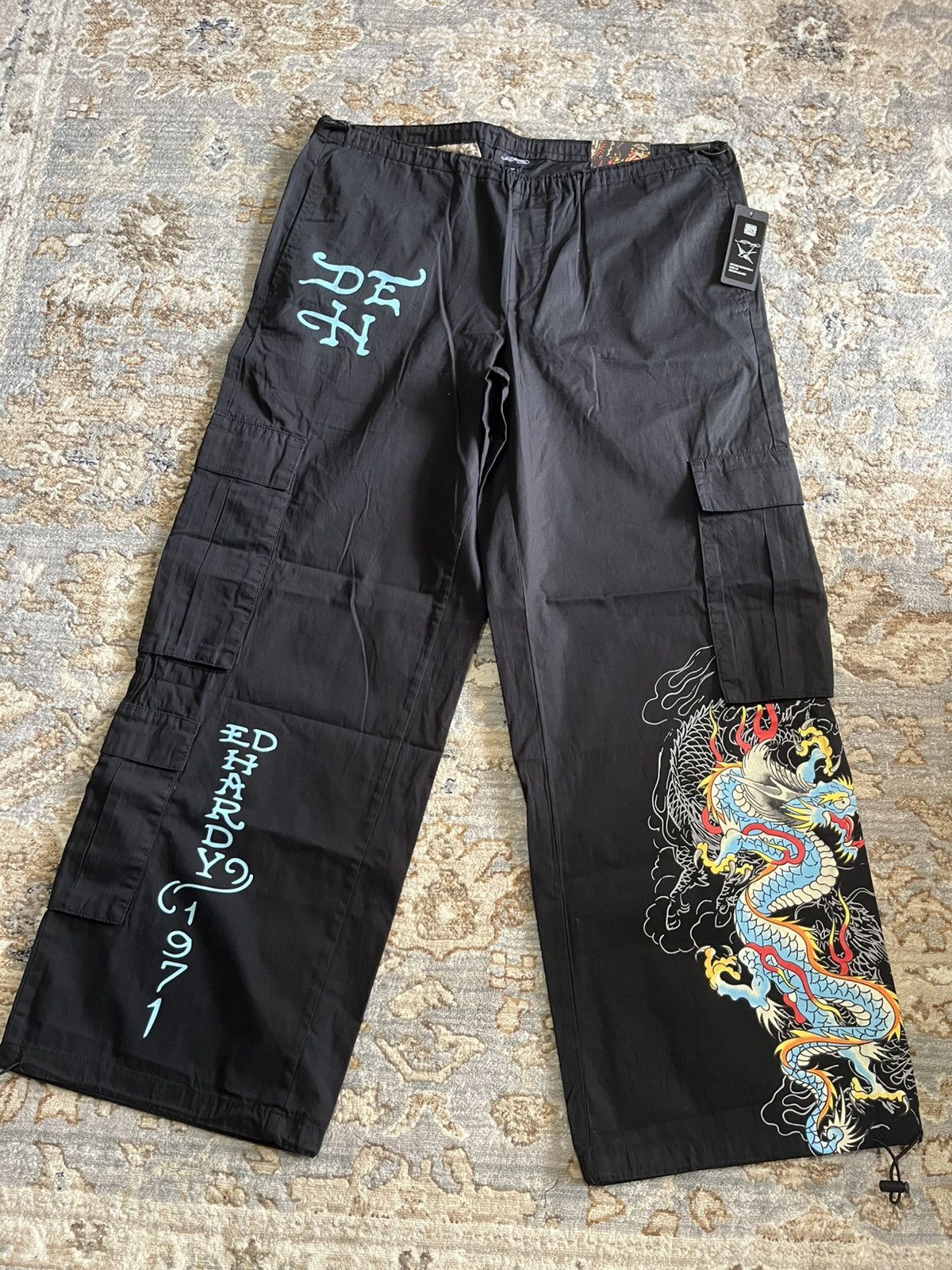 Ed Hardy GRAPHIC BAGGY NYLON ED HARDY SWEATS Size US 32 / EU 48 - 1 Thumbnail