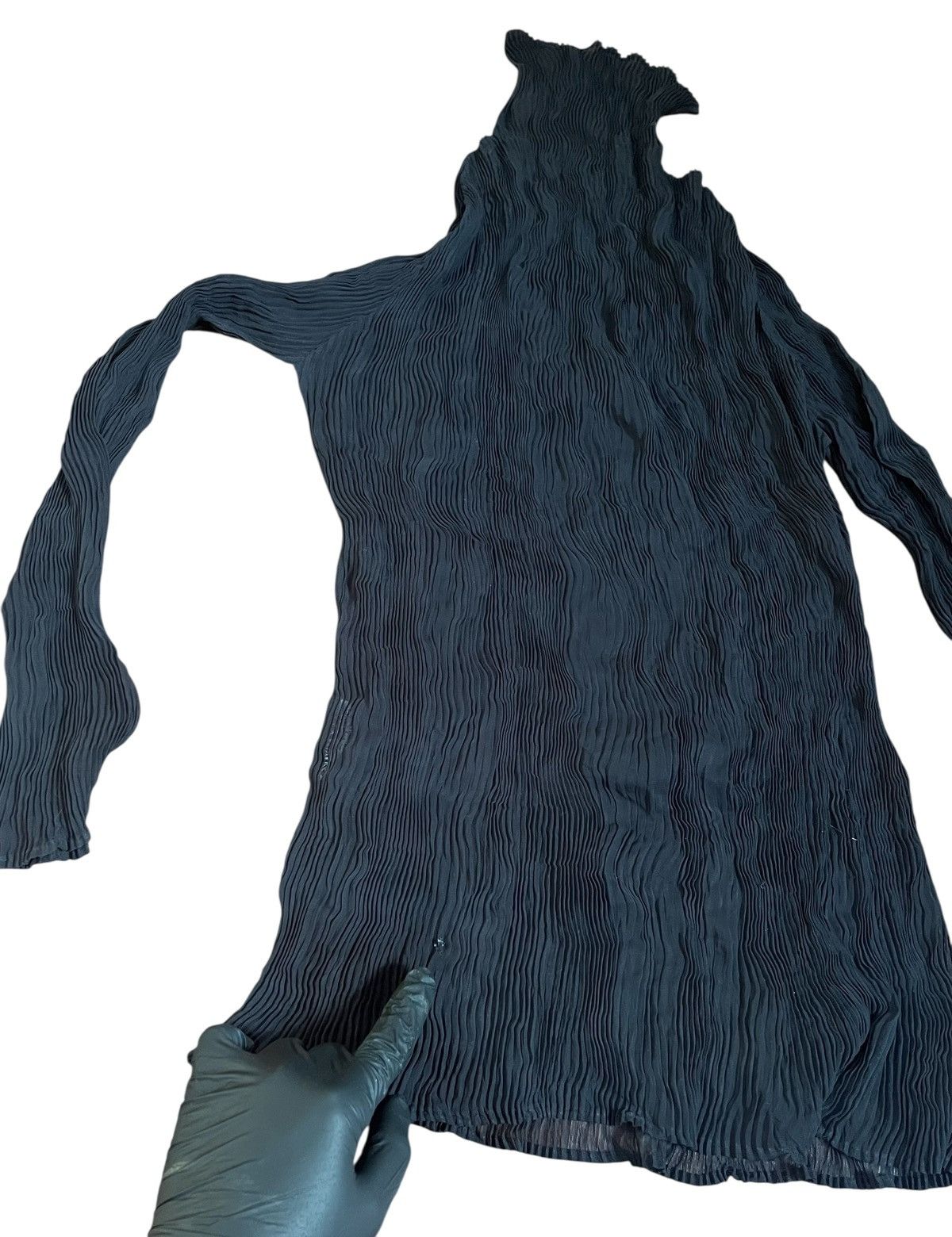 Issey Miyake Vintage issey miyake pleats sheer black turtleneck Size S / US 4 / IT 40 - 3 Thumbnail