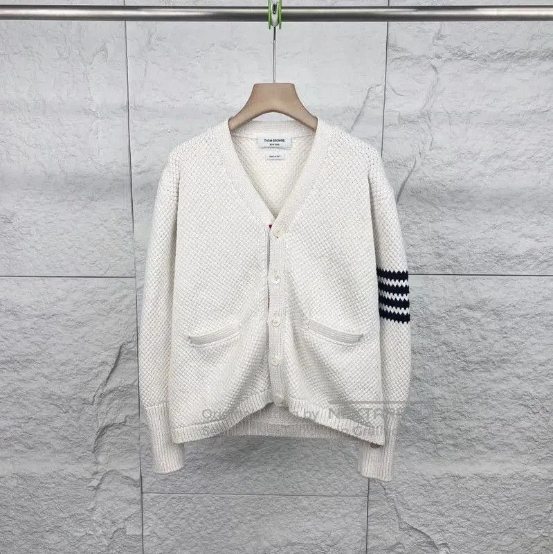 Thom Browne White Cotton Women's Cardigan 0089.