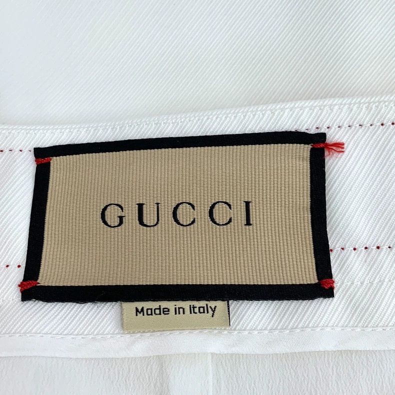 Gucci Gucci 23 white side striped webbing logo embroidered casua Size 28" / US 6 / IT 42 - 6 Thumbnail
