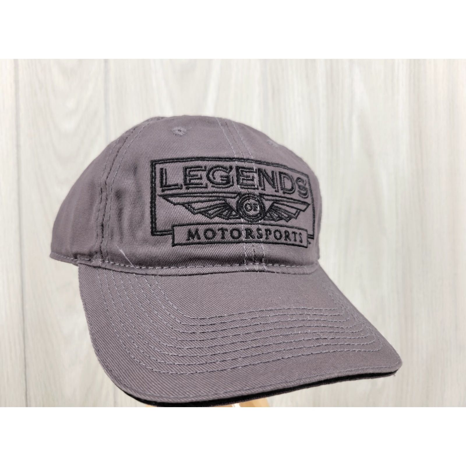 Vintage Legends of Motorsports Gray Hat Mens Baseball Cap HaT Gray Adjustable Size Size ONE SIZE - 2 Thumbnail