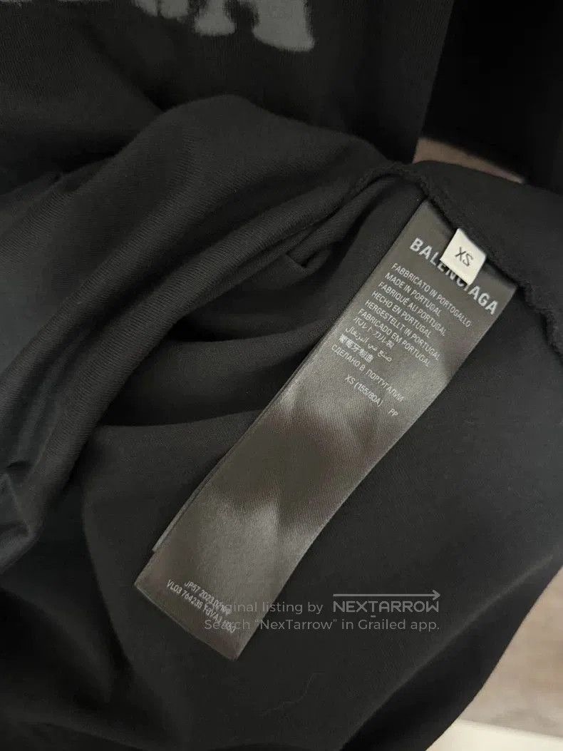 Balenciaga Balenciaga SS24 Blur Logo Short Sleeve Tee. Size US XS / EU 42 / 0 - 3 Thumbnail