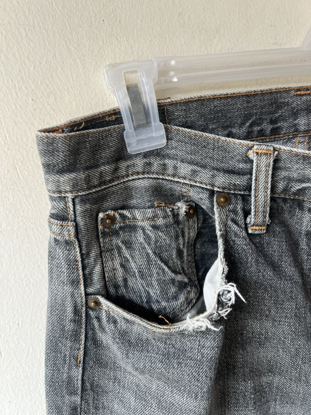 Denime Vintage DENIME Orizzonti Faded Distress Denim Selvedge Jeans Size US 30 / EU 46 - 11 Thumbnail