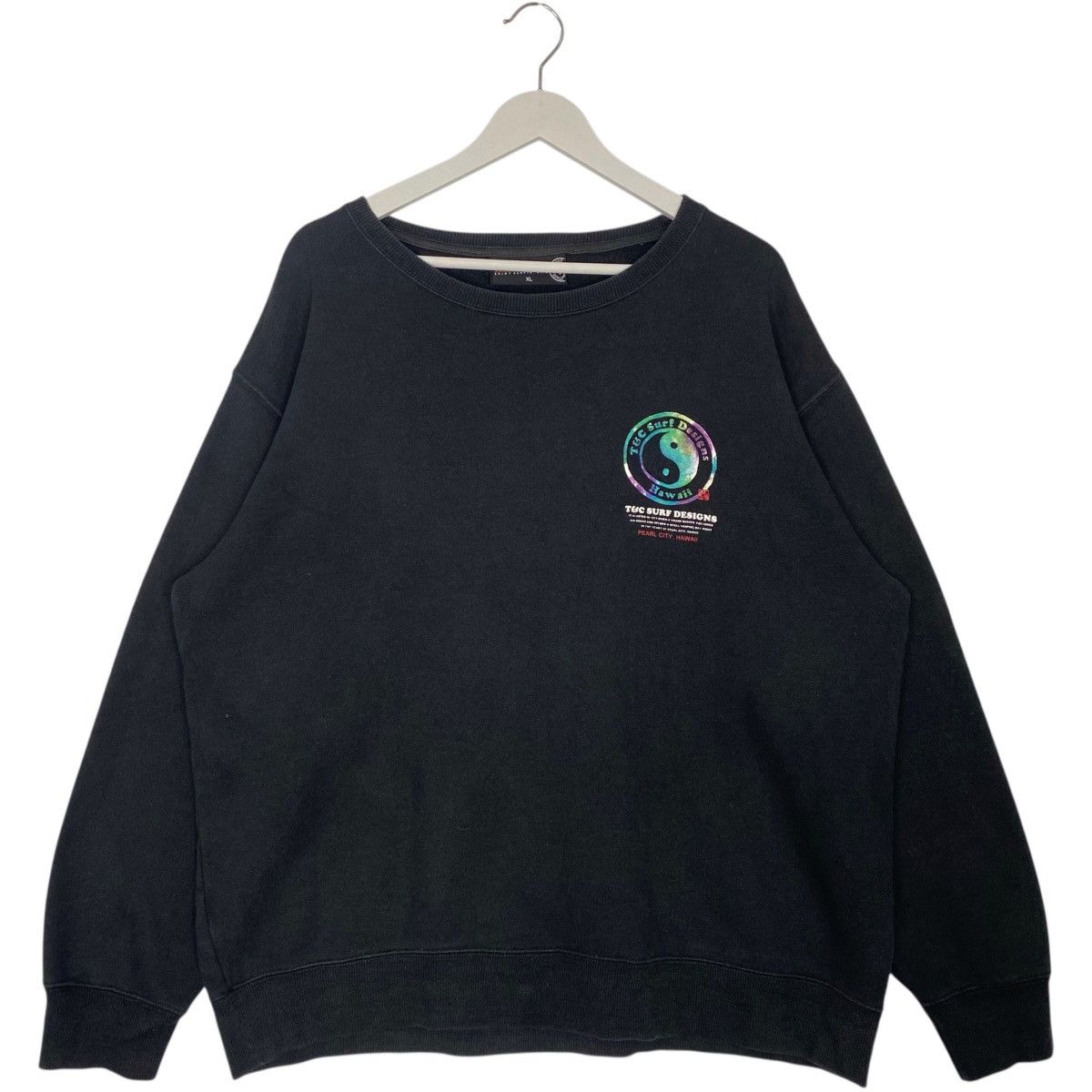 Vintage Vintage T&C Surf Hawaii Half Crewneck Sweatshirt Black Size US L / EU 52-54 / 3 - 5 Thumbnail