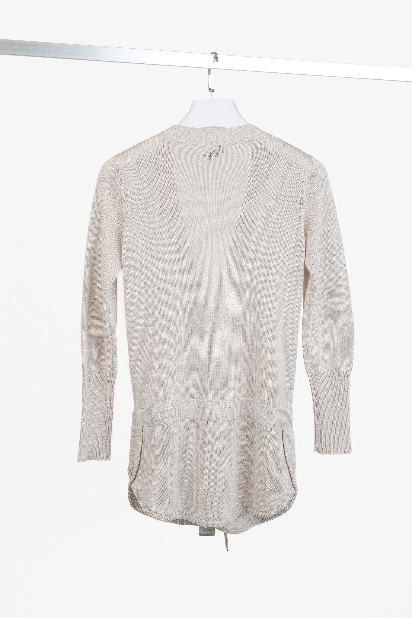 Brunello Cucinelli Brunello Cucinelli Cotton-Knit Drawstring-Waist Cardigan Size S / US 4 / IT 40 - 2 Thumbnail