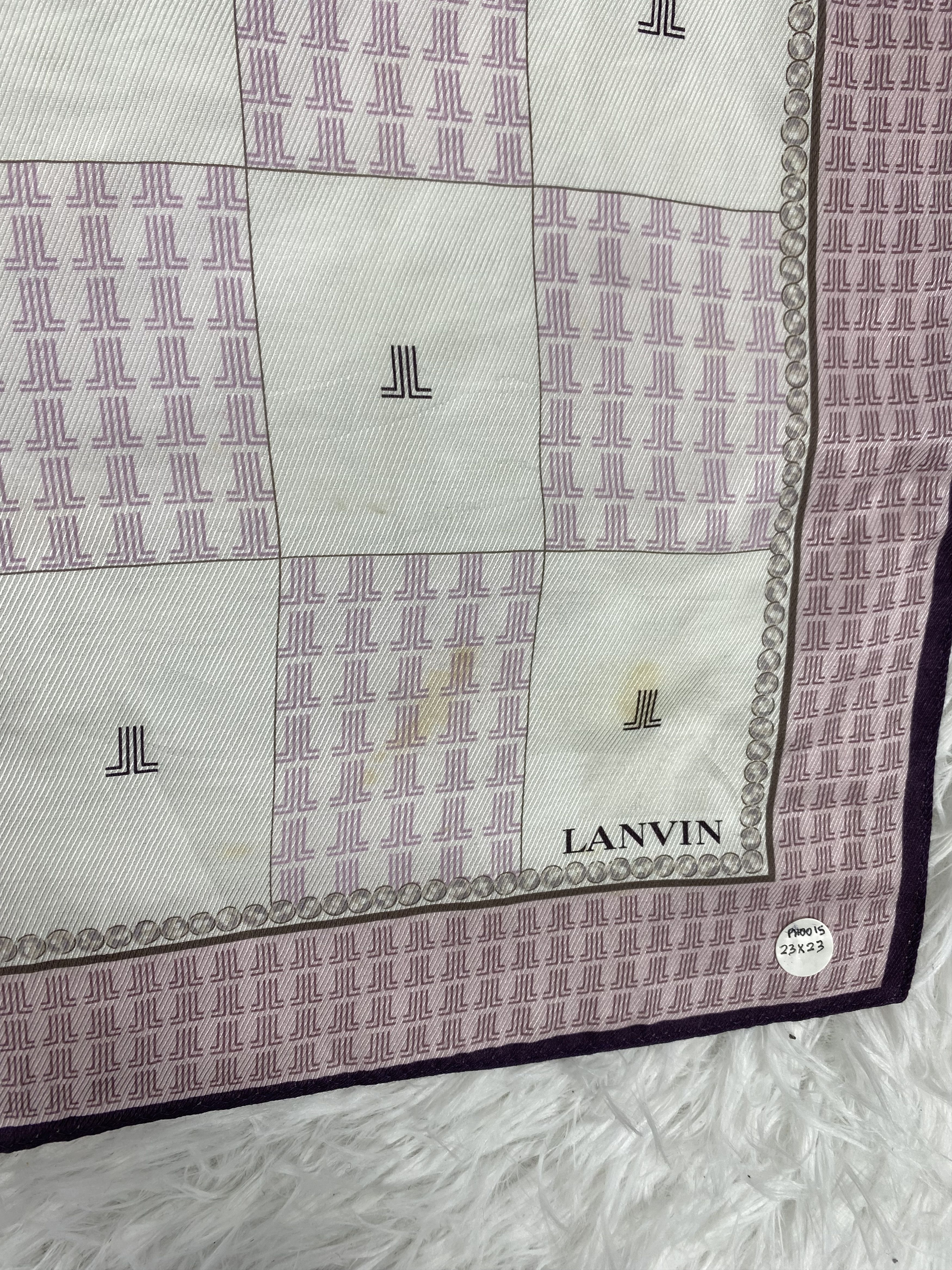 Lanvin × Vintage Vintage Lanvin Handkerchief PH0015 Size ONE SIZE - 4 Thumbnail