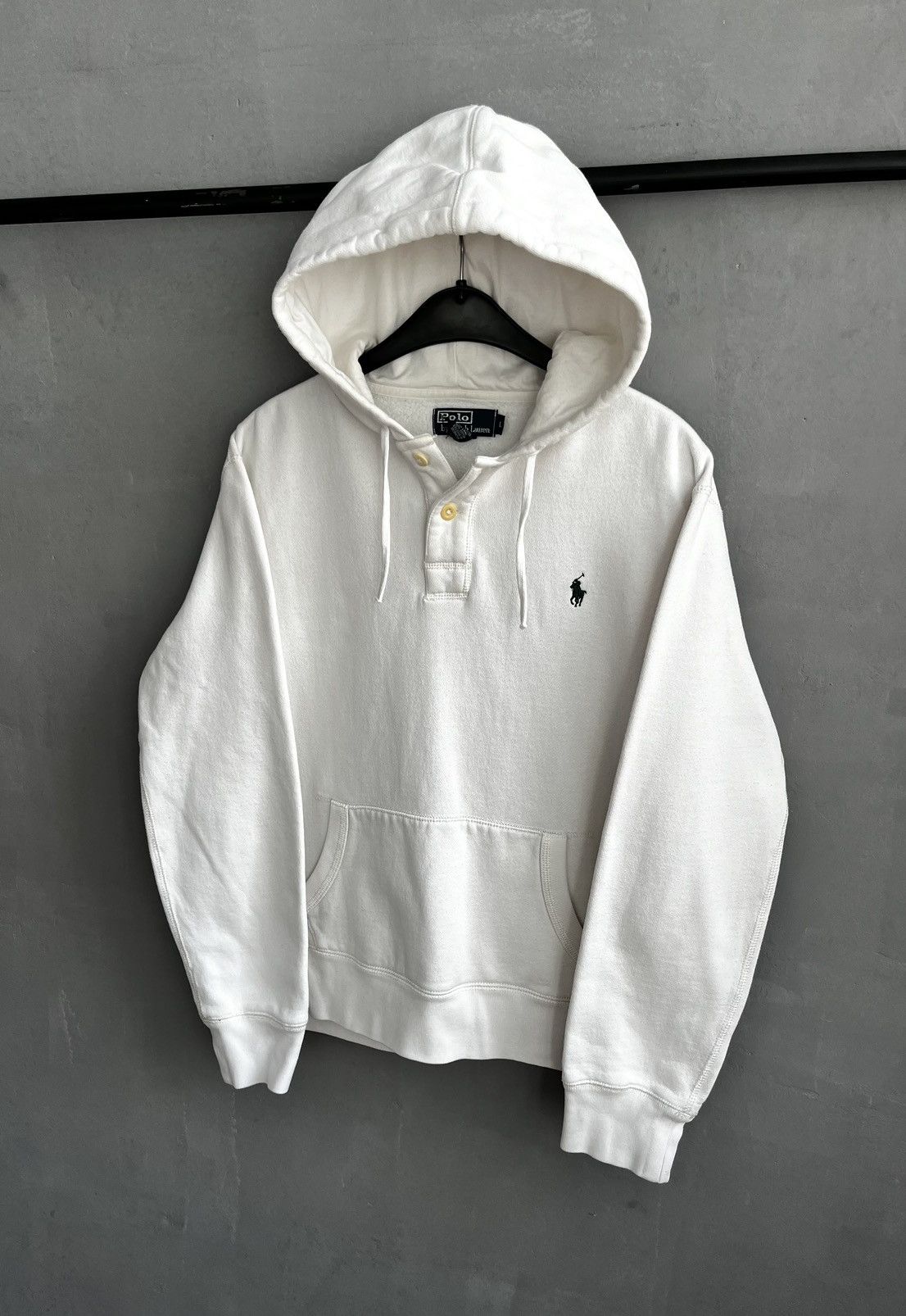 Polo Ralph Lauren × Ralph Lauren × Vintage White Ralph Lauren hoodie vintage size L Size US L / EU 52-54 / 3 - 2 Thumbnail