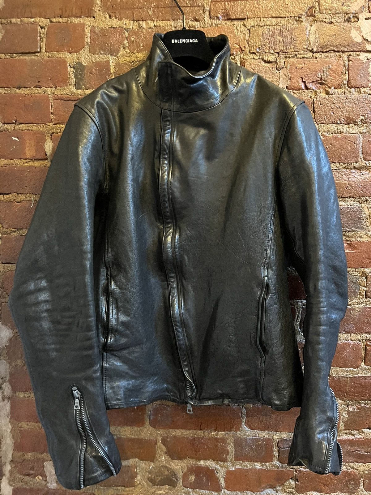 Yohji Yamamoto Backlash leather fencing jacket size 3 L | Grailed