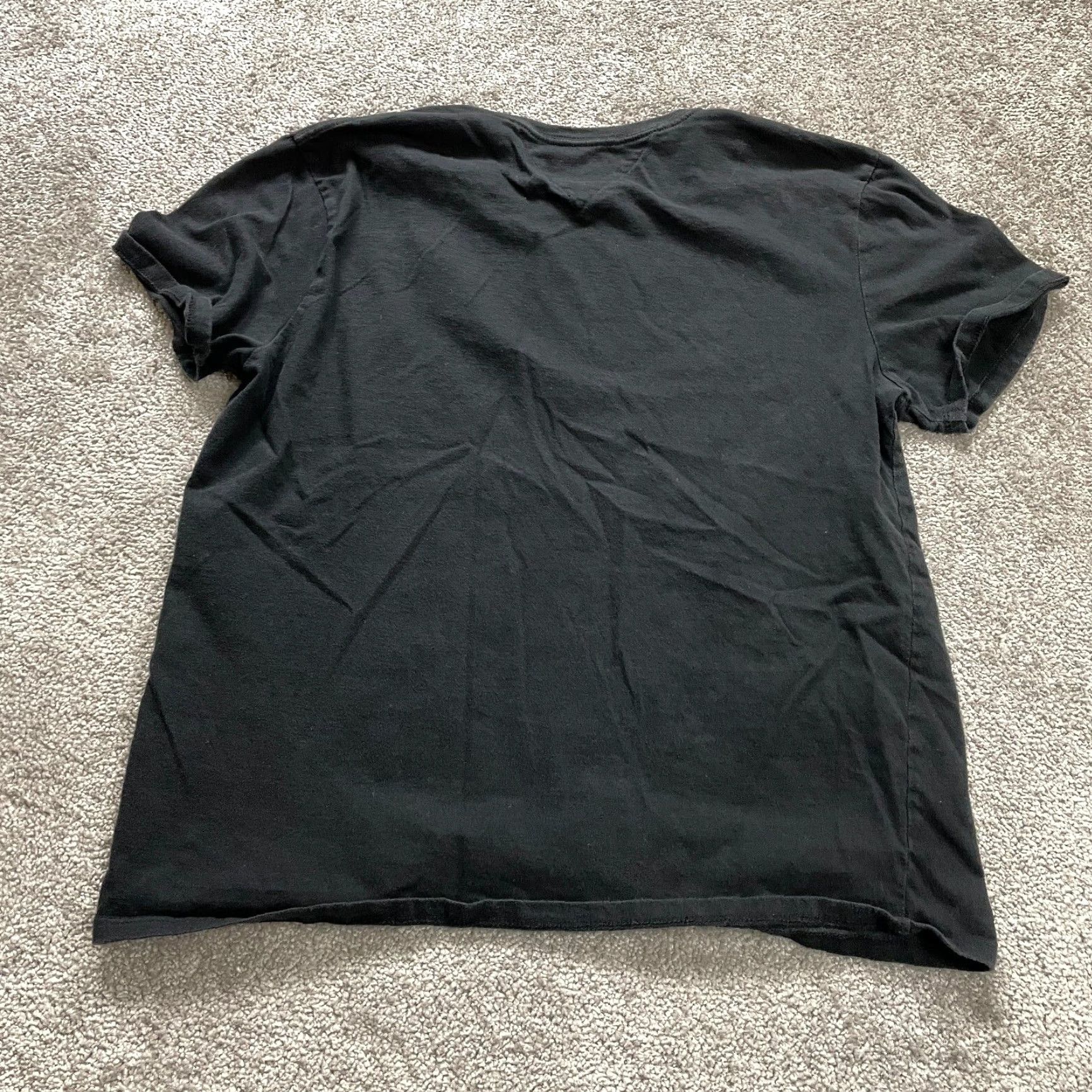 Ralph Lauren VINTAGE Ralph Lauren T-Shirt Men Large Black Crew Neck Short Sleeve Cotton Logo Classic Size US L / EU 52-54 / 3 - 2 Thumbnail