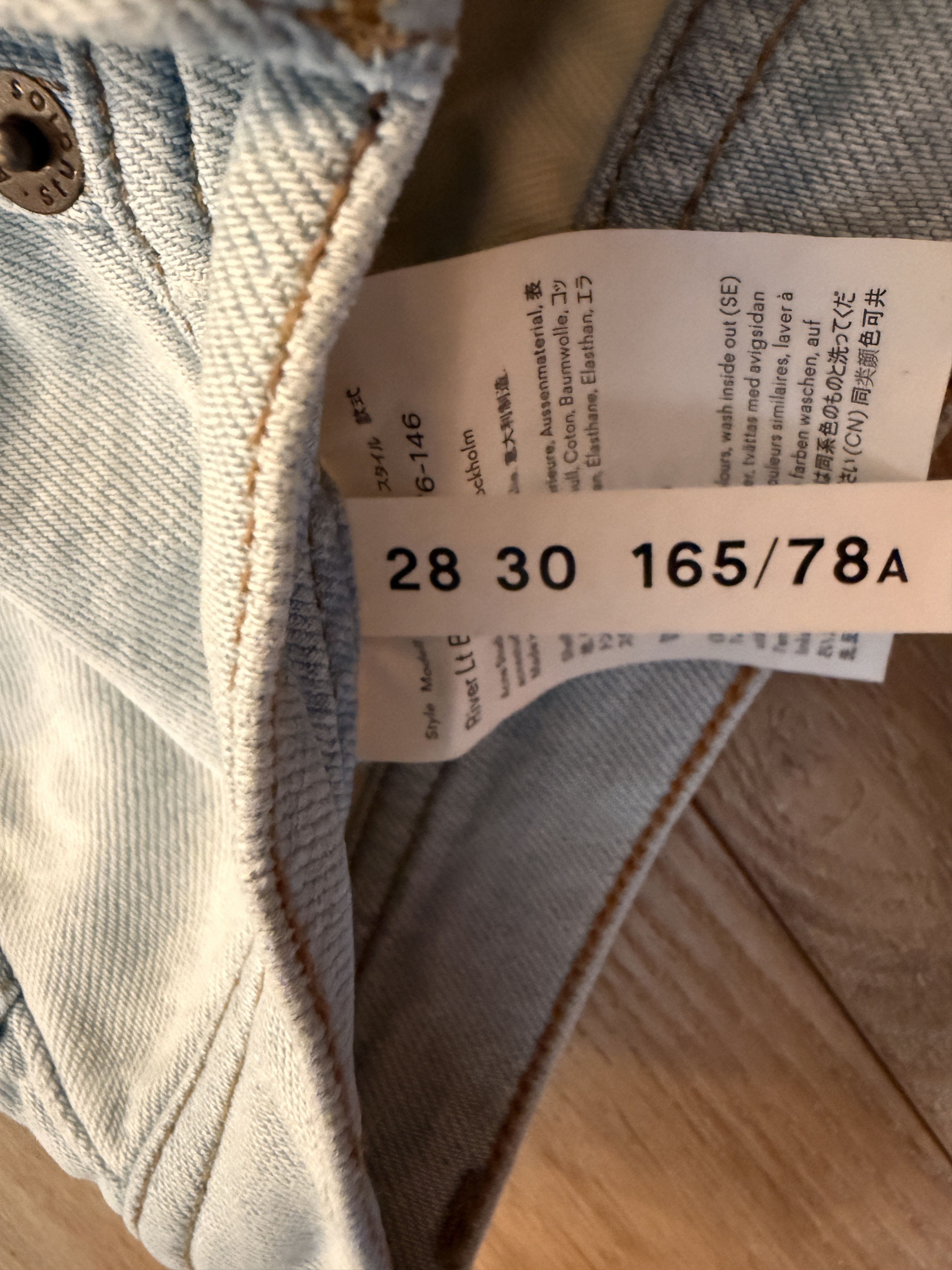 Acne Studios Acne Studios River Jeans in Light Blue (28x30) Size US 28 / EU 44 - 6 Thumbnail