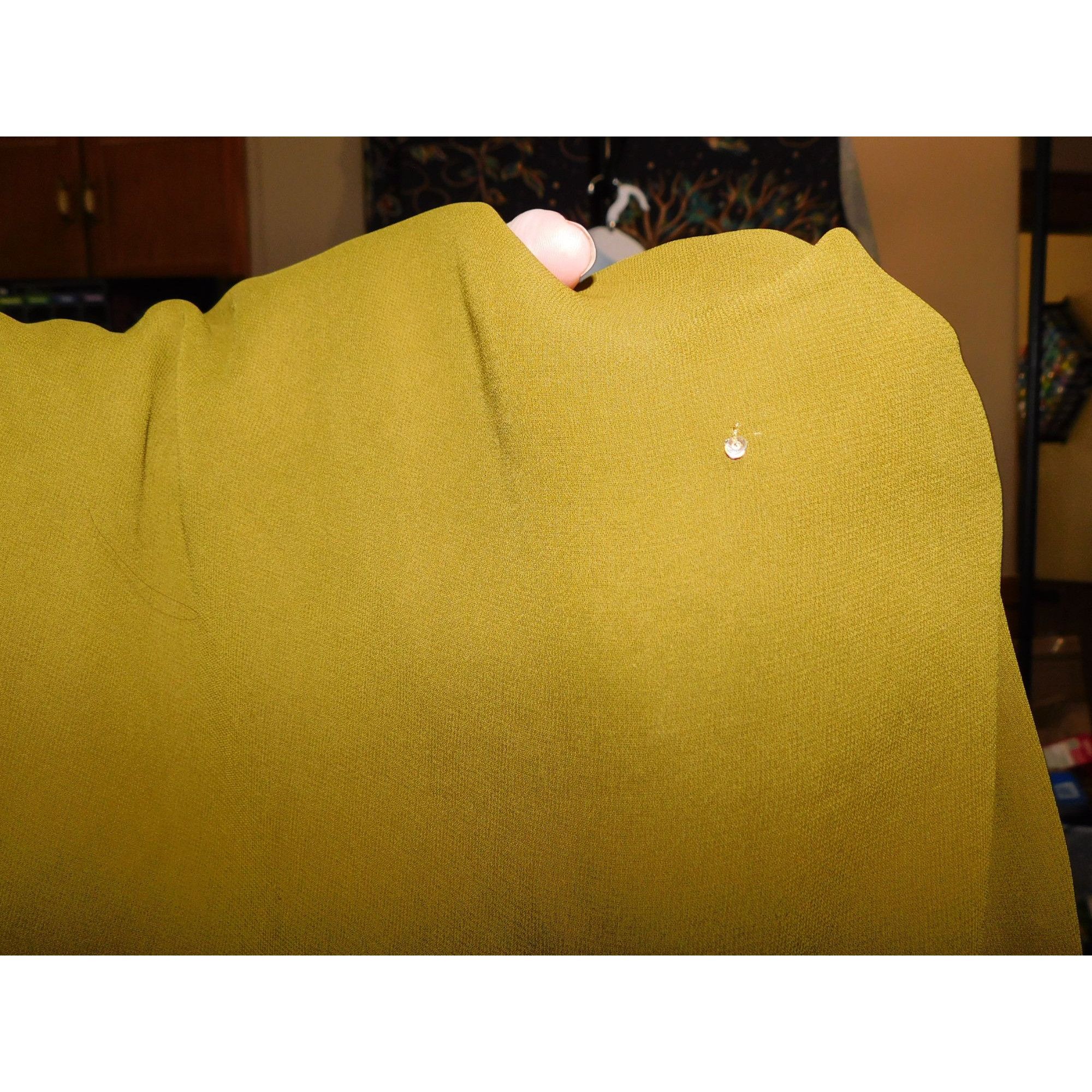 Other Olive Chiffon Wrap Scarf With Sequin Accents 96x28 Inches Size ONE SIZE - 5 Thumbnail