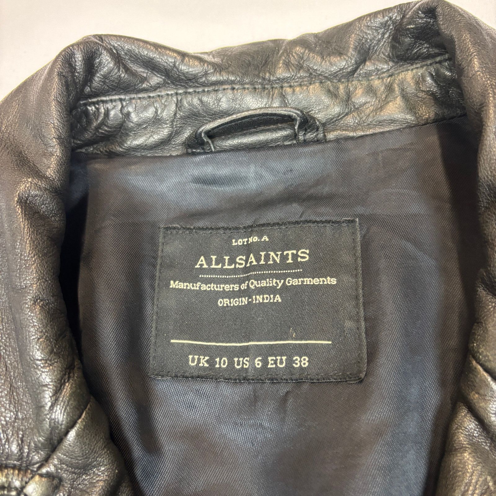 Allsaints Allsaints Cargo Biker Leather Jacket Women's 6 Quilted Size M / US 6-8 / IT 42-44 - 4 Thumbnail