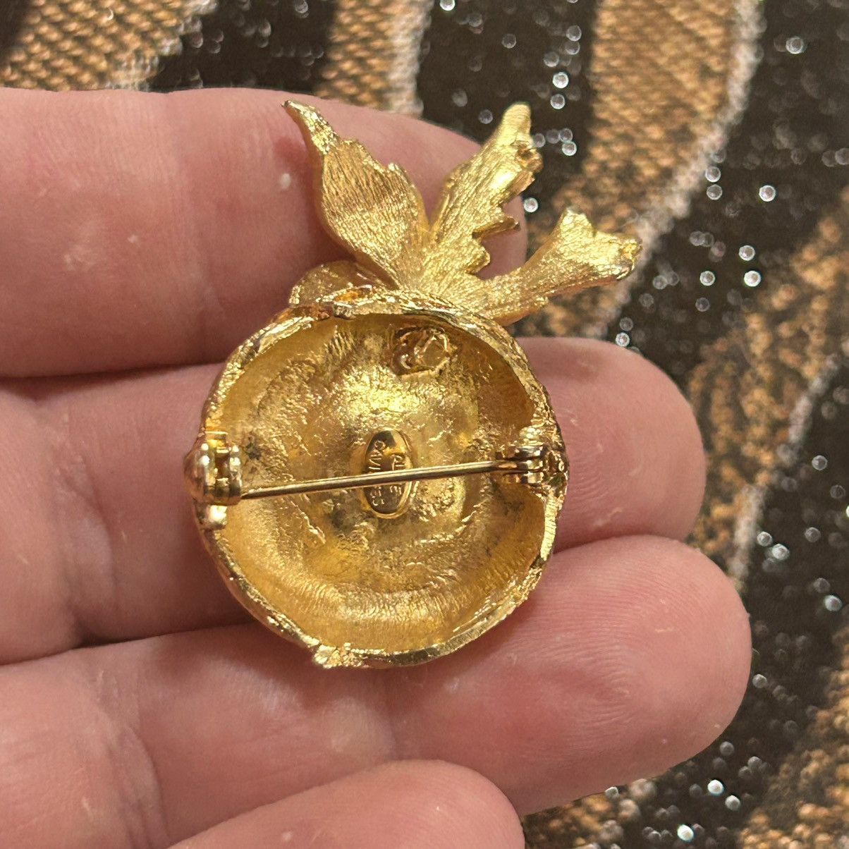 Vintage Alice Caviness bird in nest brooch Size ONE SIZE - 6 Thumbnail