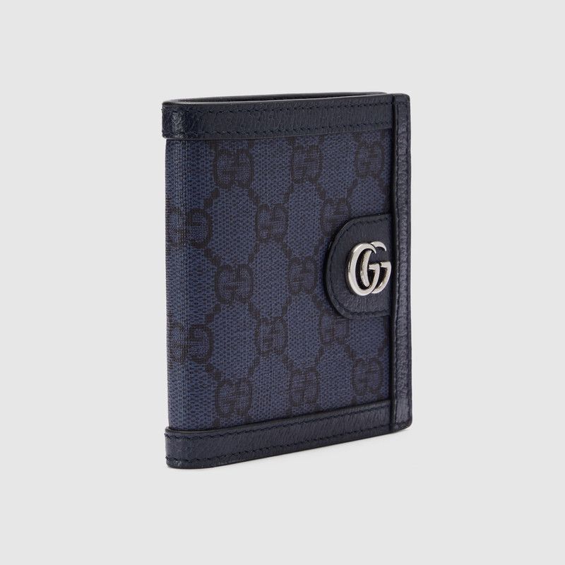 Gucci oc11z1225 Size: OS / Ophidia Fold Wallet in Dark Blue Size ONE SIZE - 4 Thumbnail