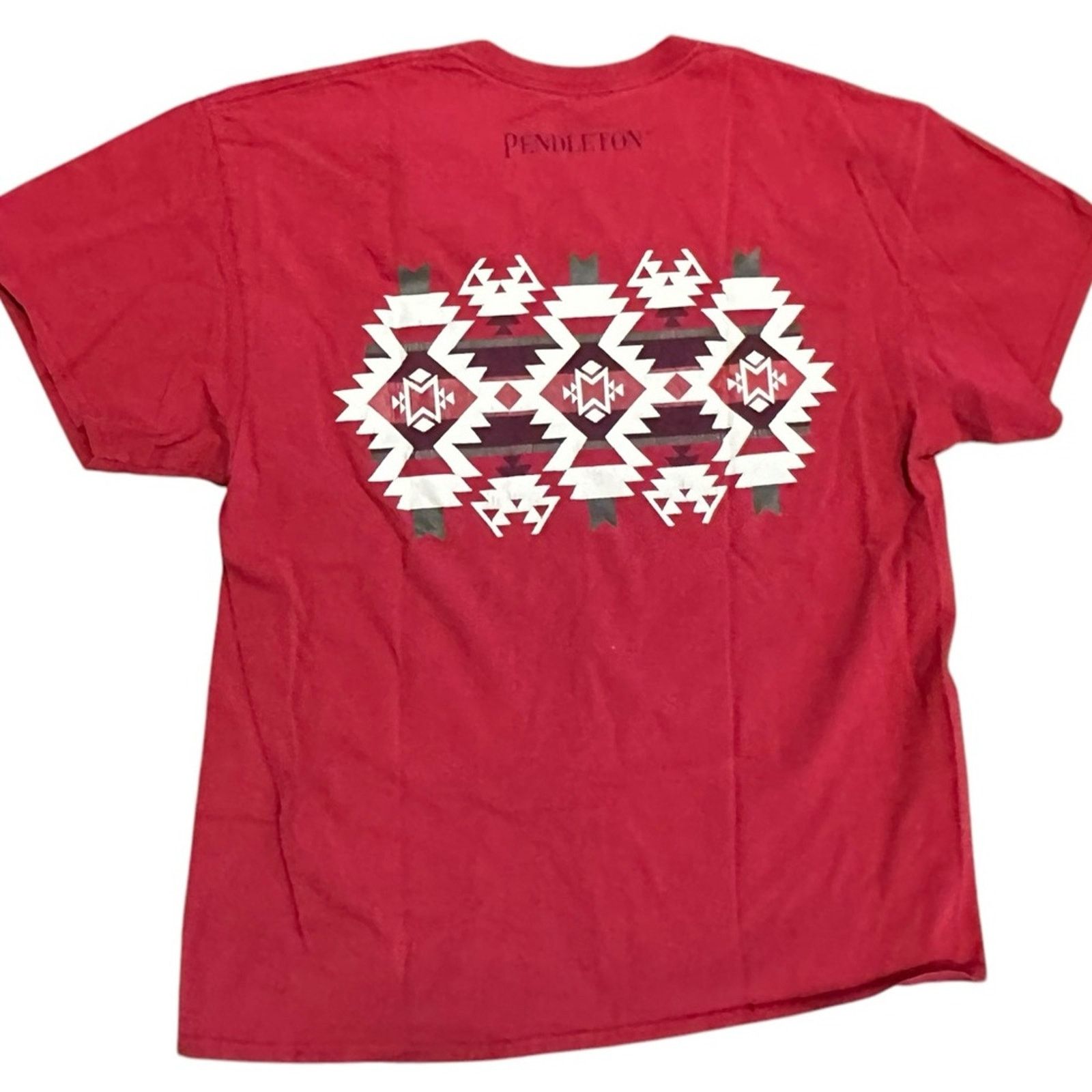 Pendleton PendletonLarge Red T Shirt with Front and Back Logos Size US L / EU 52-54 / 3 - 2 Thumbnail