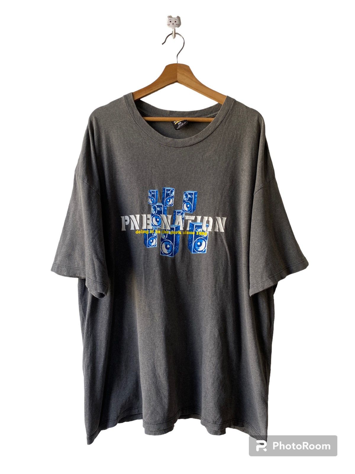 PNB NATION　tシャツ Vintage PNB Nation Blue Graphic 2XL T Shirt 90s Made In USA