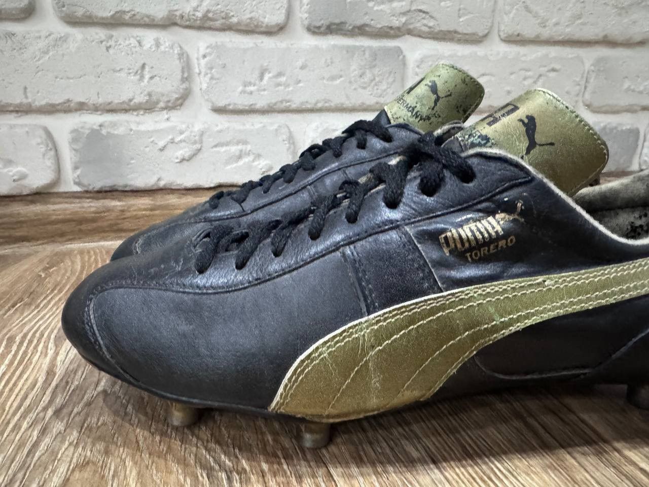 Puma Rare Puma TORERO Gold Maradona Football Boots West Germany Size US 7.5 / EU 40-41 - 3 Thumbnail