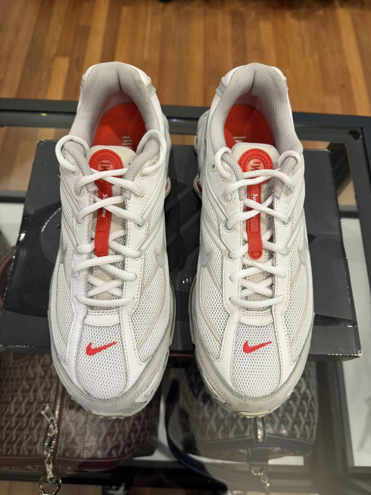 Nike × Supreme Nike Shox Ride 2 SP 'Supreme White Size US 10 / EU 43 - 4 Thumbnail