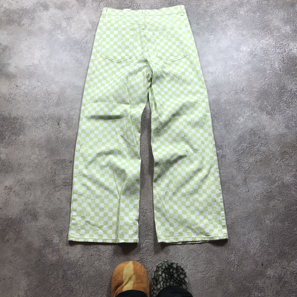 Vintage Vintage Y2K Distressed Flared Jeans Baggy Wide Leg Skate 33 Size US 33 - 5 Thumbnail