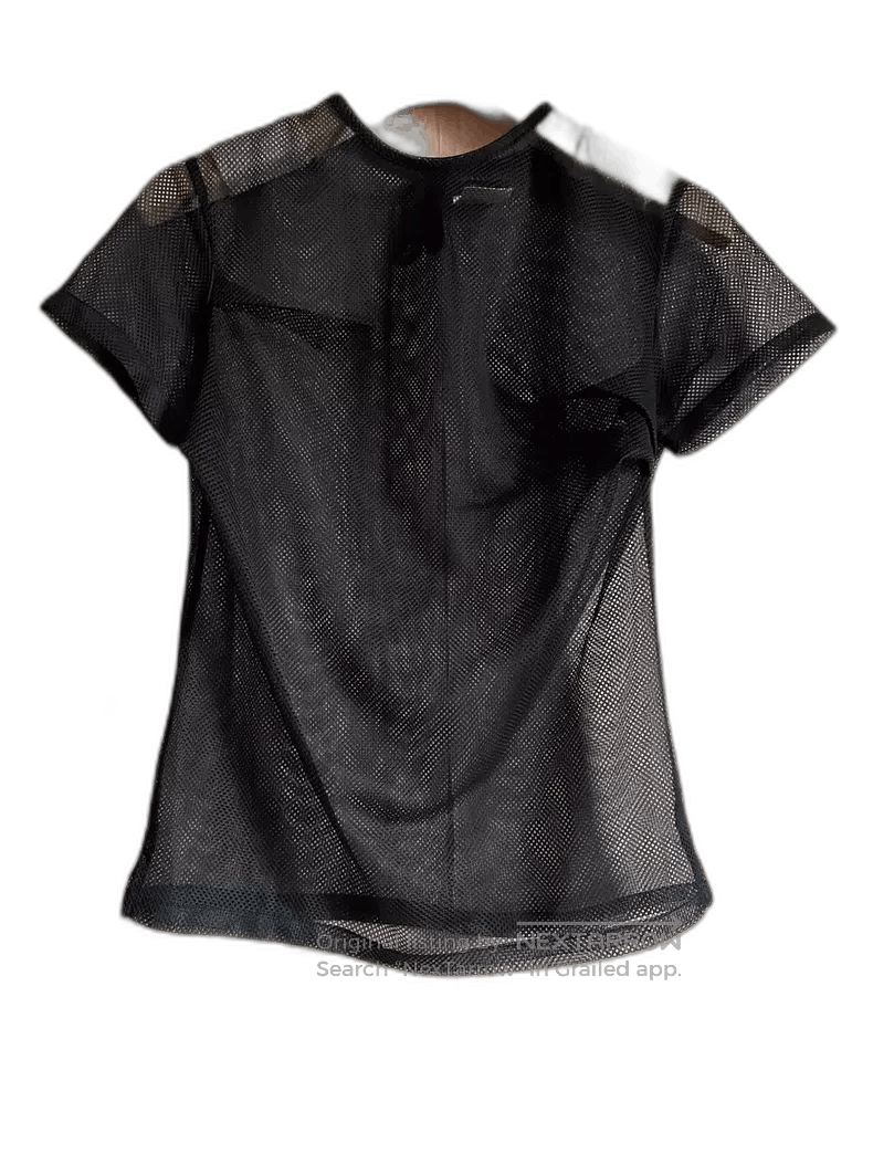 Yohji Yamamoto Yohji Yamamoto 90s Mesh Short Sleeve Top Size US S / EU 44-46 / 1 - 1 Thumbnail
