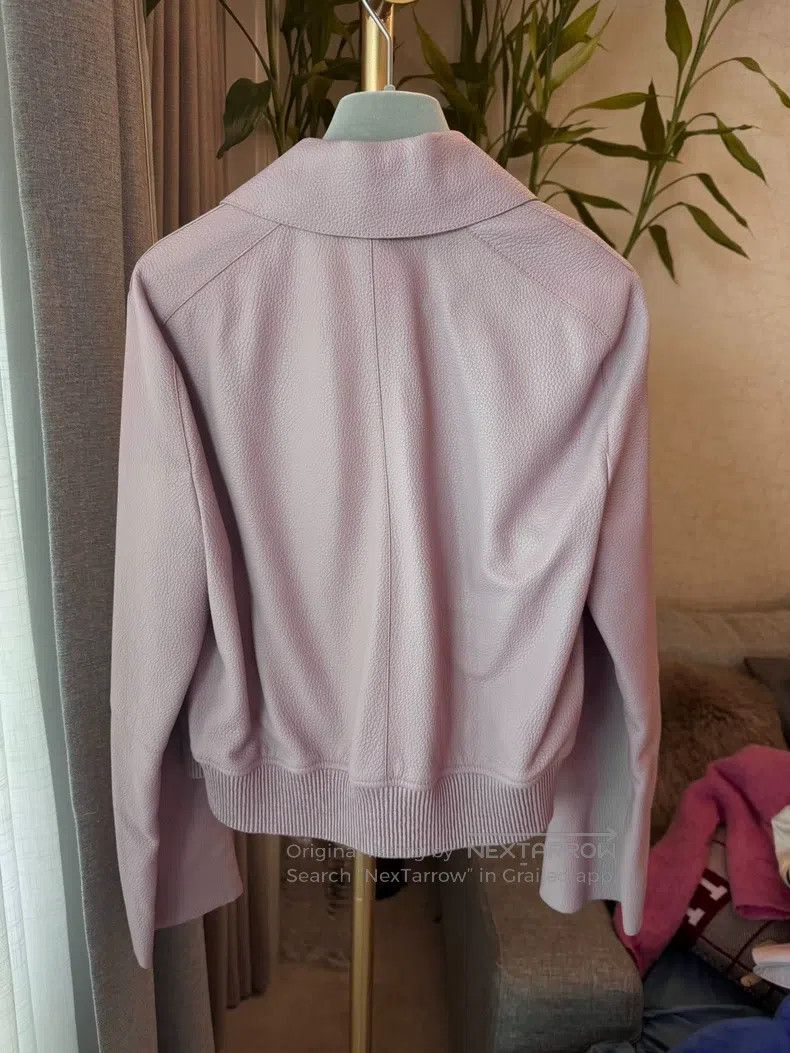 Hermes Hermes Pink Deer Leather Jacket Size 36 Size XS / US 0-2 / IT 36-38 - 2 Thumbnail