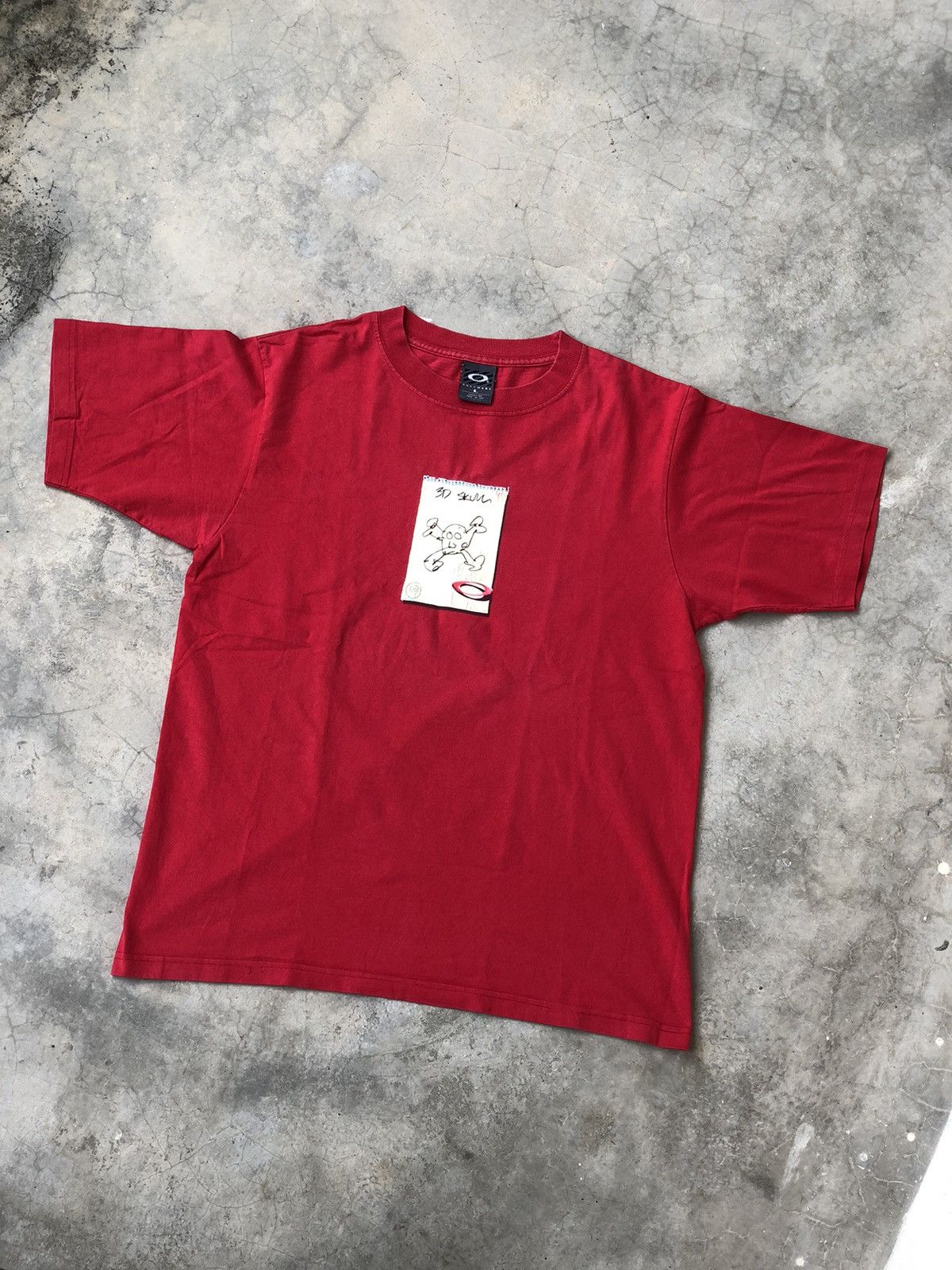 Vintage ☠️ OAKLEY 00s Software Skull Center Note Logo Vintage Tshirt Size US L / EU 52-54 / 3 - 3 Thumbnail