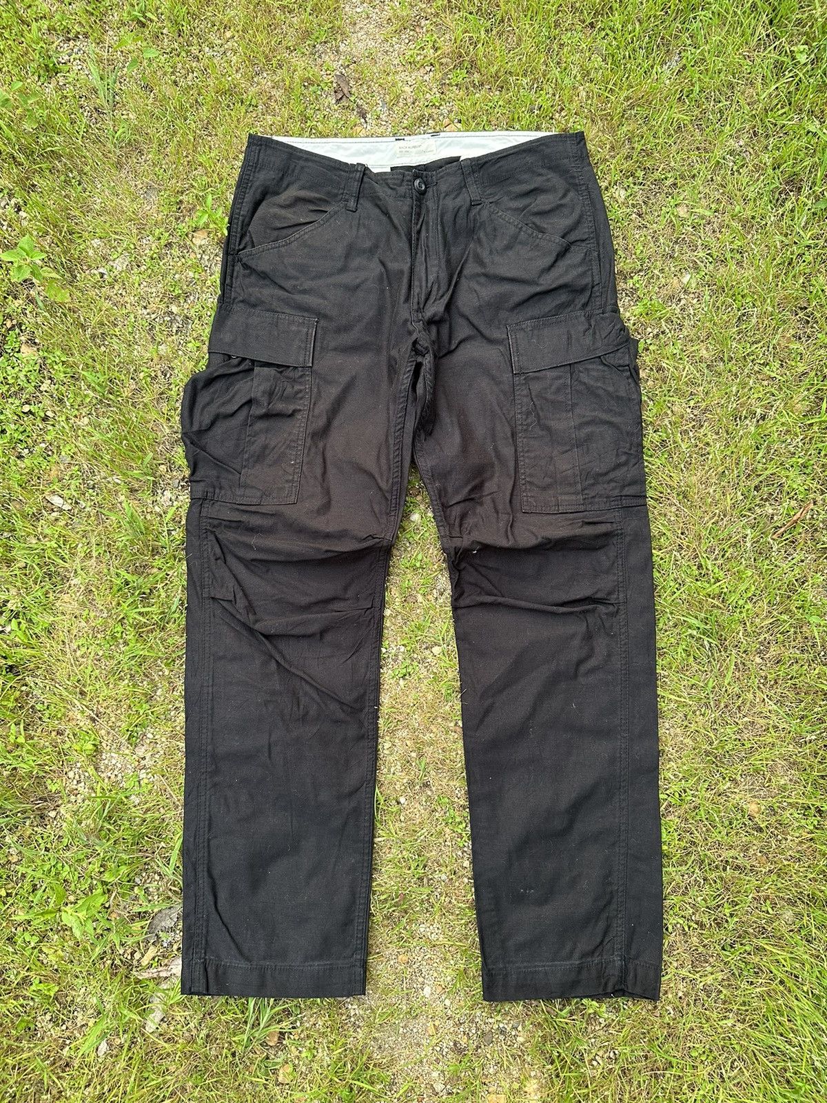 Hunter BACK NUMBER Japan Utility Tactical Big Pocket Cargo Pants Size US 34 / EU 50 - 1 Thumbnail
