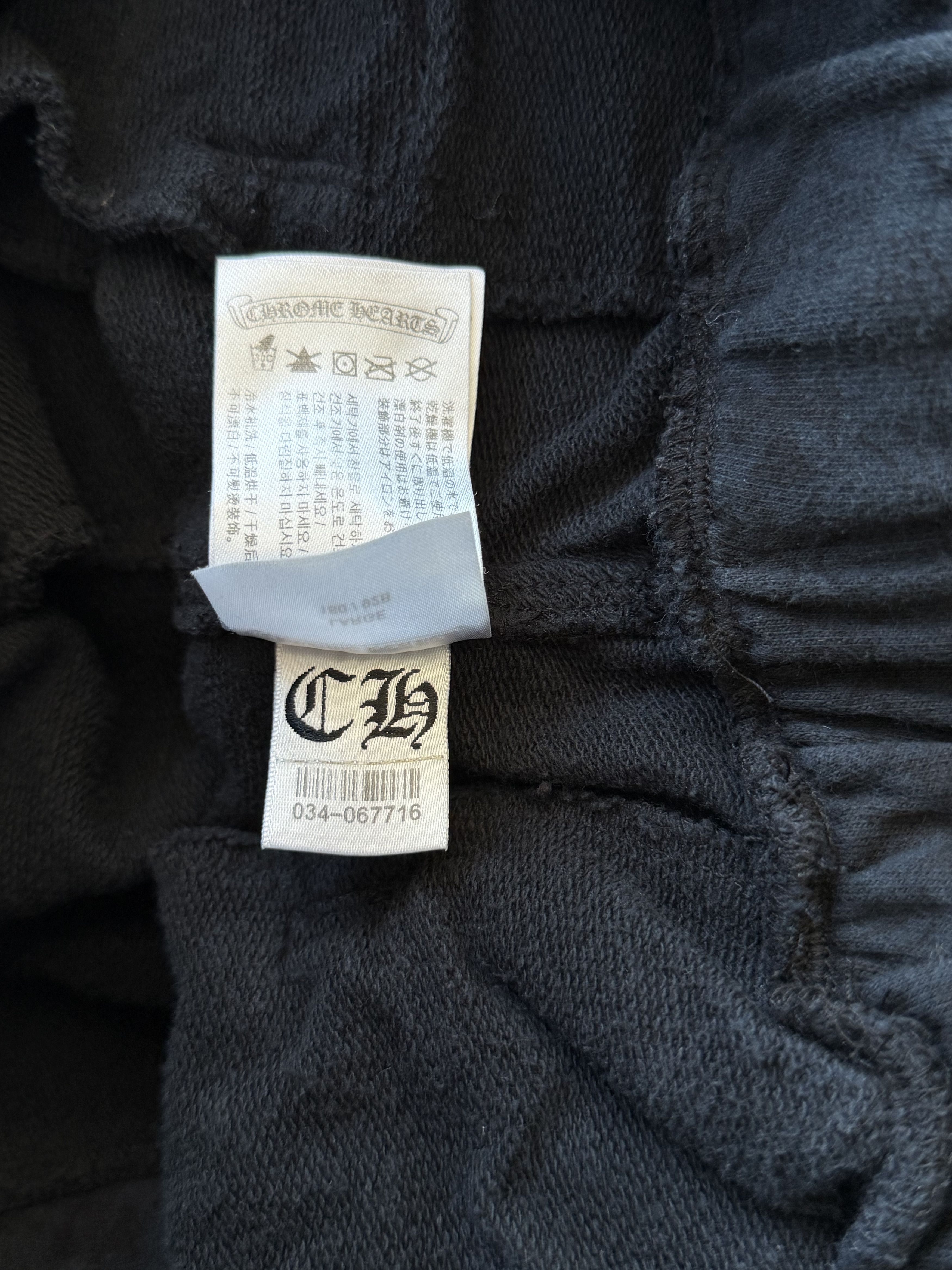 Chrome Hearts Black & White Horseshoe Logo Cross Jacquard Sweatpants Size US 34 / EU 50 - 6 Thumbnail