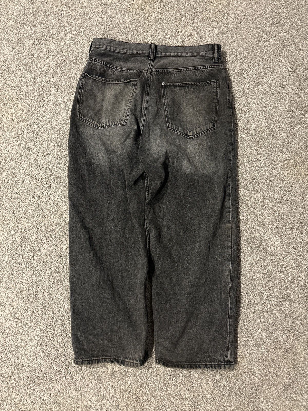 H&M Black Baggy Jeans Size US 36 / EU 52 - 5 Thumbnail