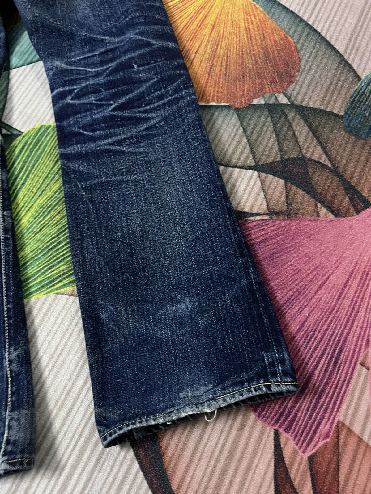 Japanese Brand × The Flat Head × Vintage VINTAGE THE FLAT HEAD DISTRESSED SELVEDGE JEANS Size US 29 - 17 Thumbnail