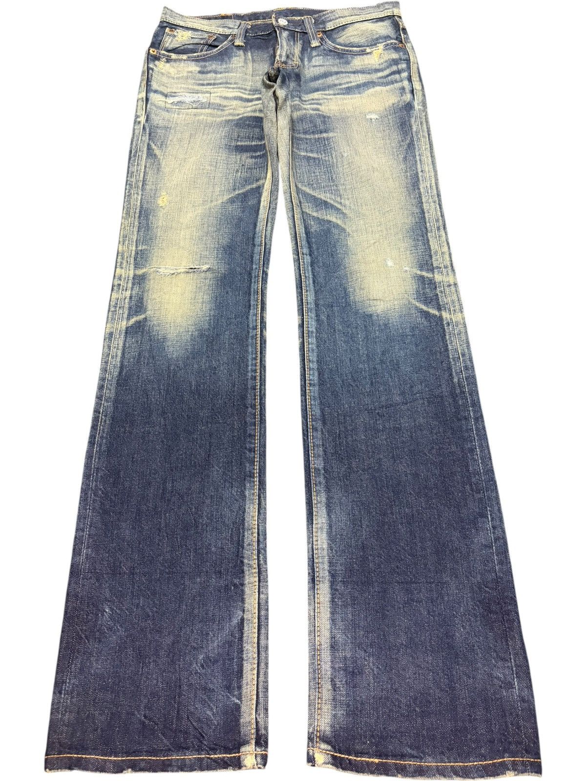 Edwin Vintage Japanese Edwin Rusty Mud Wash Distressed Jeans Size 29" - 1 Thumbnail