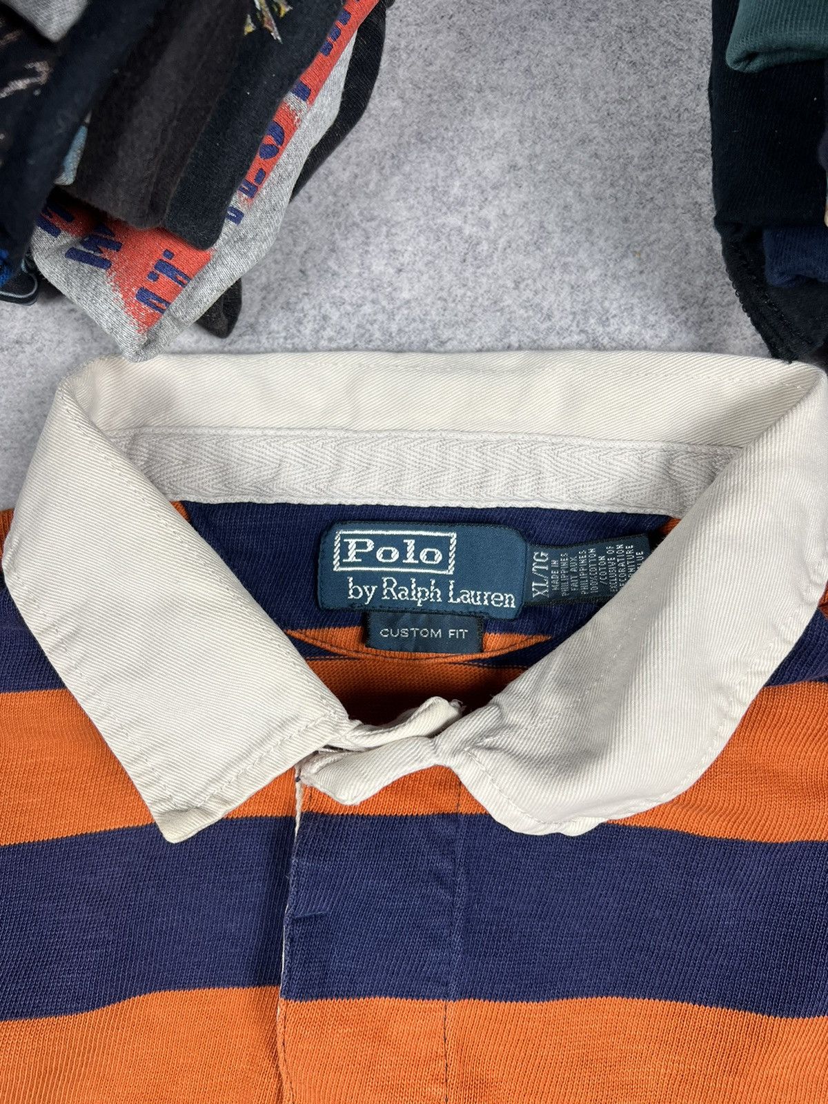 Polo Ralph Lauren × Ralph Lauren × Vintage Vintage Polo Ralph Lauren Rugby Stripped Y2K Longsleeve Size US XL / EU 56 / 4 - 5 Thumbnail