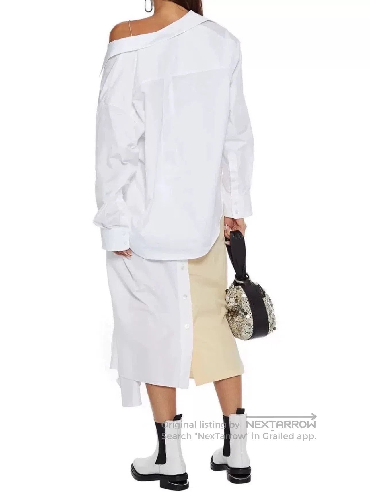 Alexander Wang Alexander Wang Asymmetric White Shirt. Size XS / US 0-2 / IT 36-38 - 5 Thumbnail