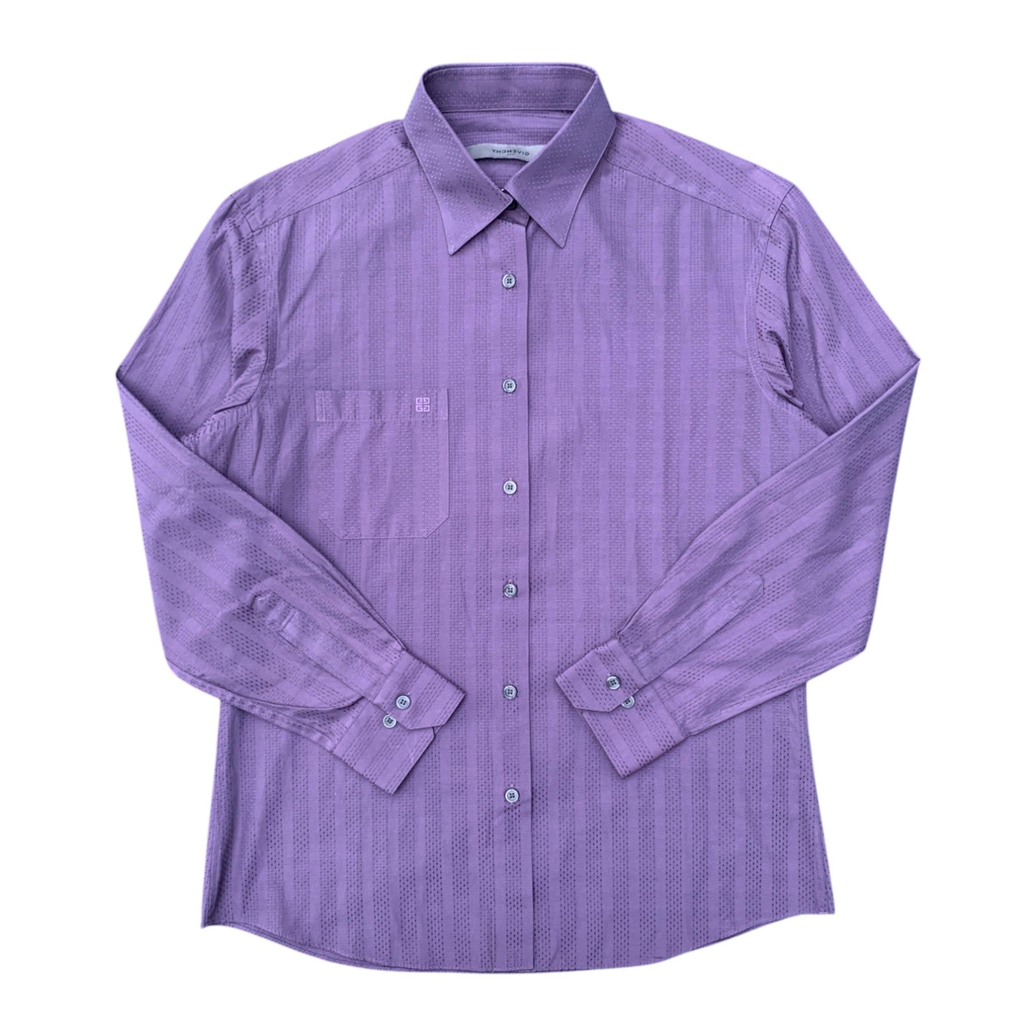 Givenchy Givency Button Up Dot Striped Long Sleeve Shirt Size US M / EU 48-50 / 2 - 1 Thumbnail