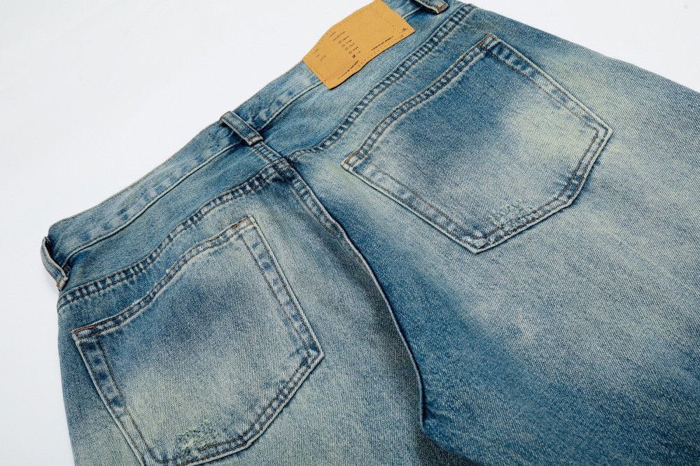 Jean American retro ripped distressed punk washed gradient jeans Size US 32 / EU 48 - 5 Thumbnail