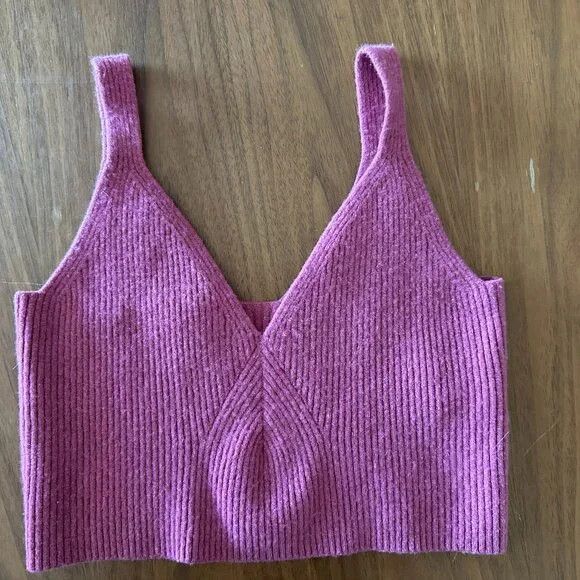 J.Crew Pink Cashmere J.Crew Crop Top Size L / US 10 / IT 46 - 3 Thumbnail