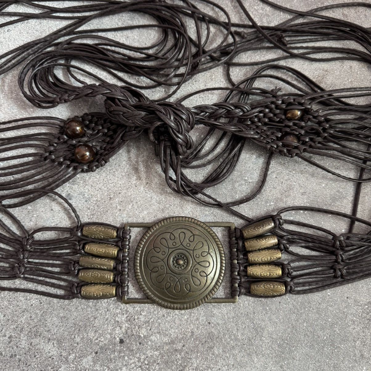Hysteric Glamour Amazing Vintage Boho Y2K Macrame Tribal Western Belt Size ONE SIZE - 1 Thumbnail