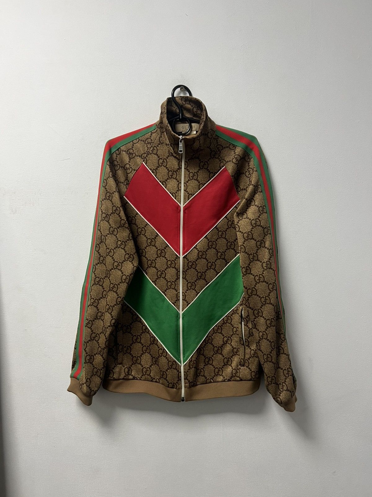 Gucci Gucci Monogram Logo GG Jacquard Track Suit Zip-up Jacket Size US M / EU 48-50 / 2 - 1 Thumbnail