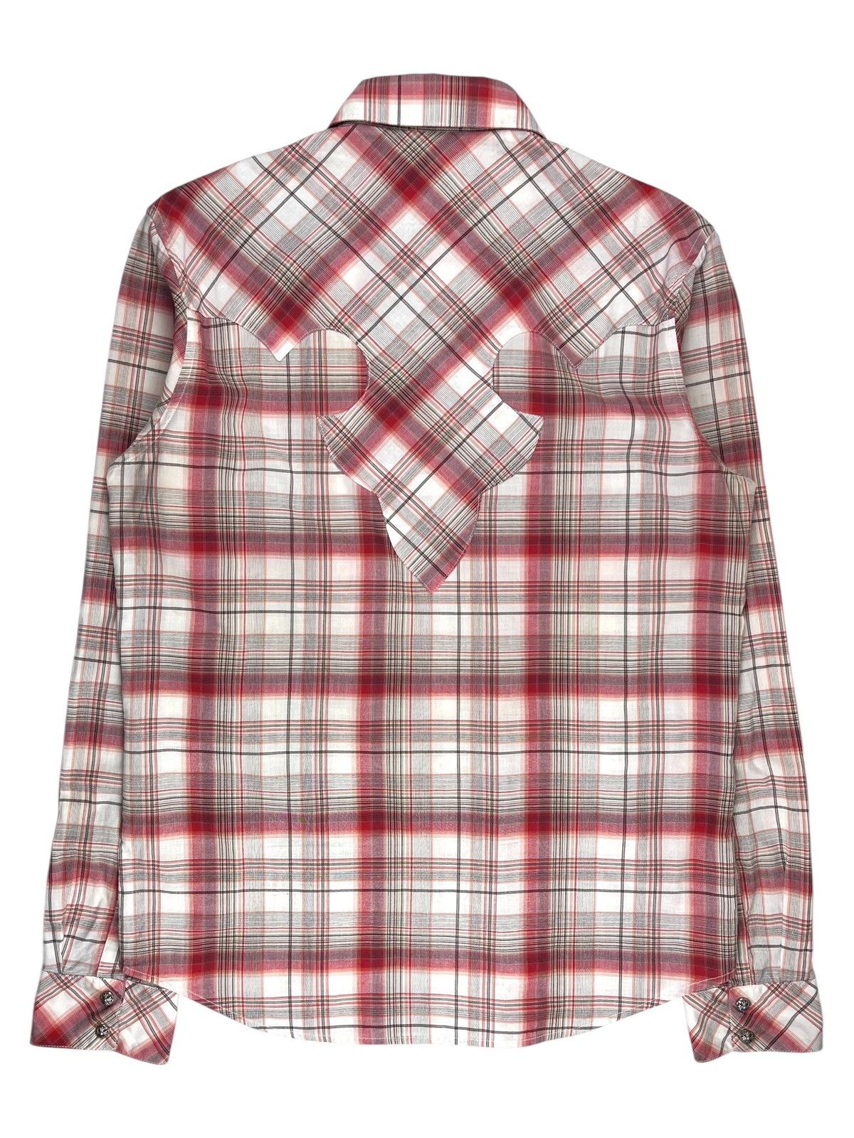 Chrome Hearts Chrome Hearts Oversized Cross Patch Leather Button Up Shirt Size US M / EU 48-50 / 2 - 2 Thumbnail