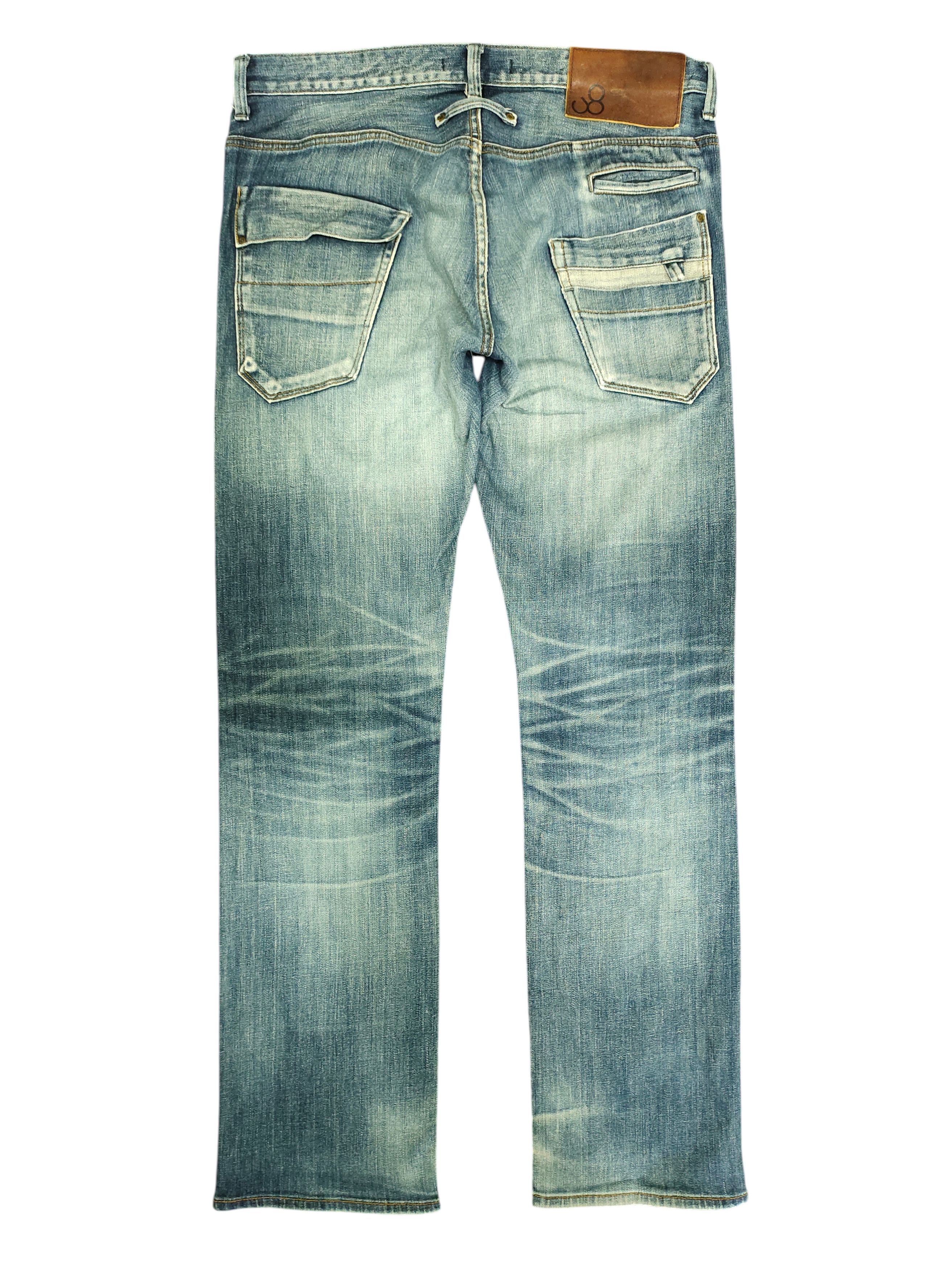 Kapital Vintage 90s Johnbull Clawmark Distress Faded Denim Jeans Size US 35 - 8 Thumbnail