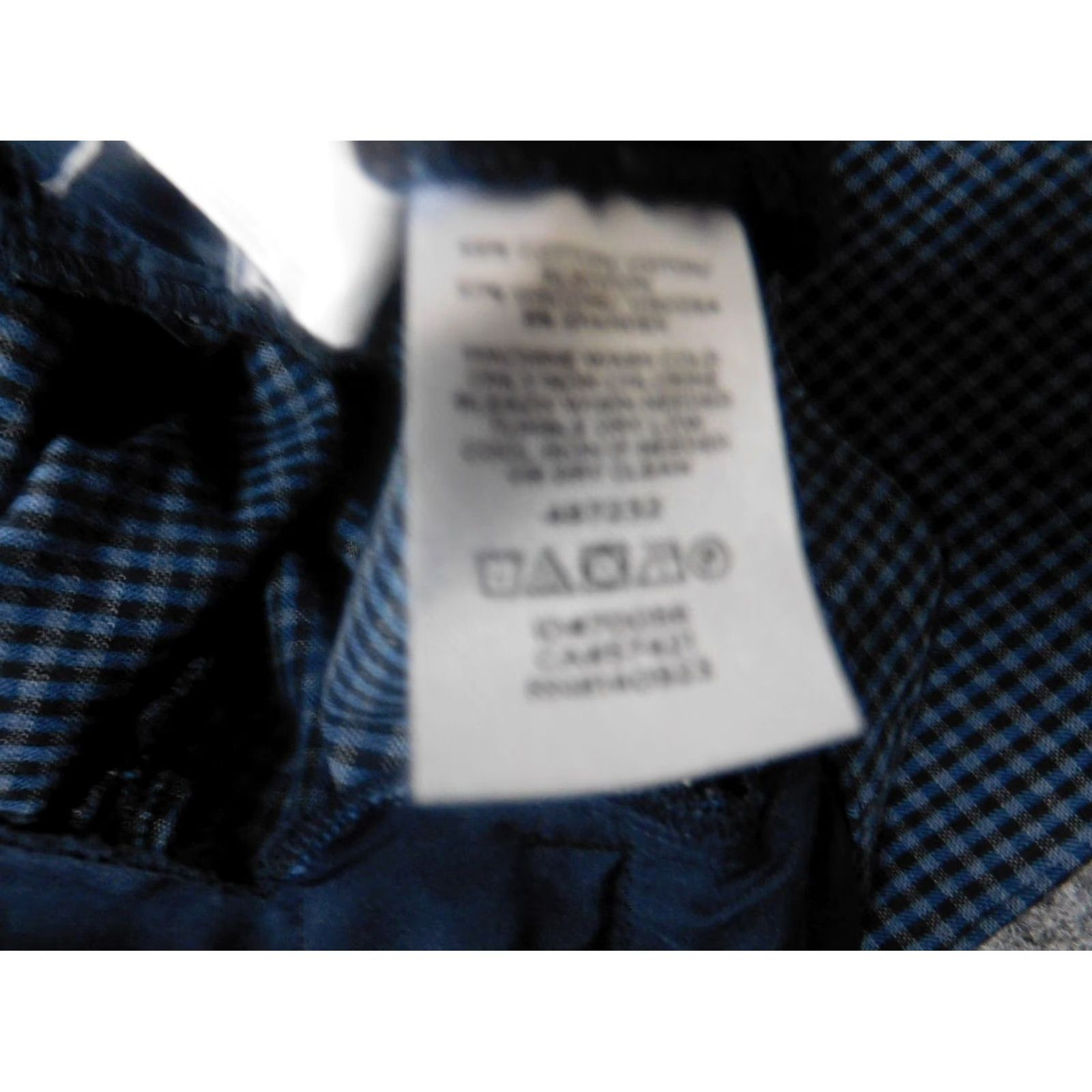 Ann Taylor VINTAGE? Loft Womens Pants 6 Blue Marisa Straight Plaid Chino Stretch Casual Regular Size 28" / US 6 / IT 42 - 4 Thumbnail