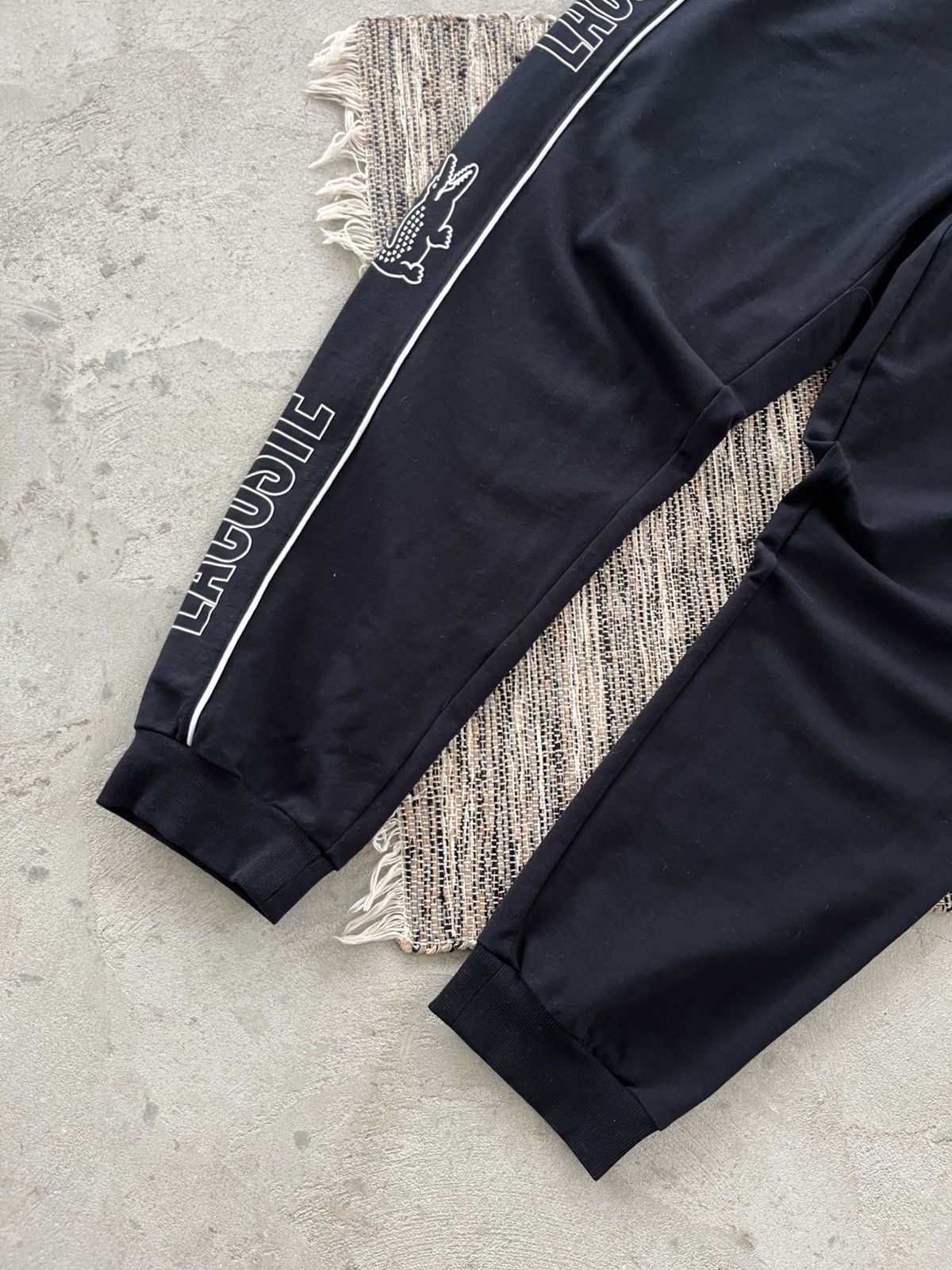 Lacoste Rare Lacoste Navy Pyjama bottoms Y2K Avantgarde Sweatpants Size US 38 / EU 54 - 8 Thumbnail