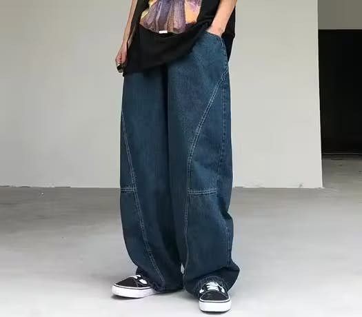 image of Vintage Retro Punk Pants in Blue, Men's (Size 32)