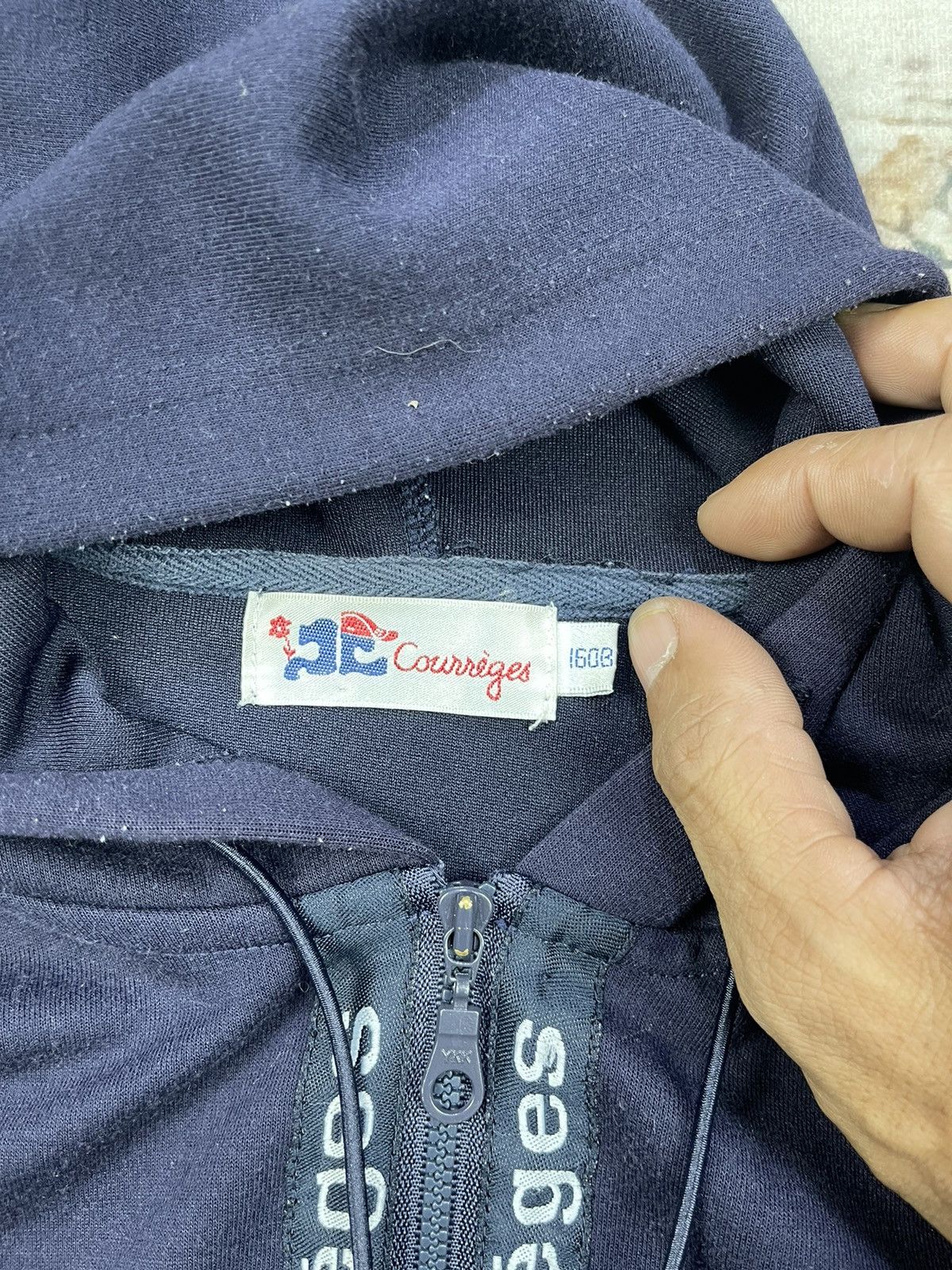Courreges Courreges Zip Up Side Tape Pull Over Hoodies Size M / US 6-8 / IT 42-44 - 10 Thumbnail